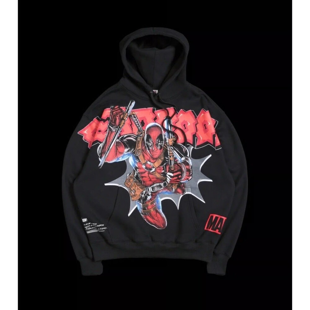 Deadpool Civil Regime x Marvel Collab Hoodie Pullover Large